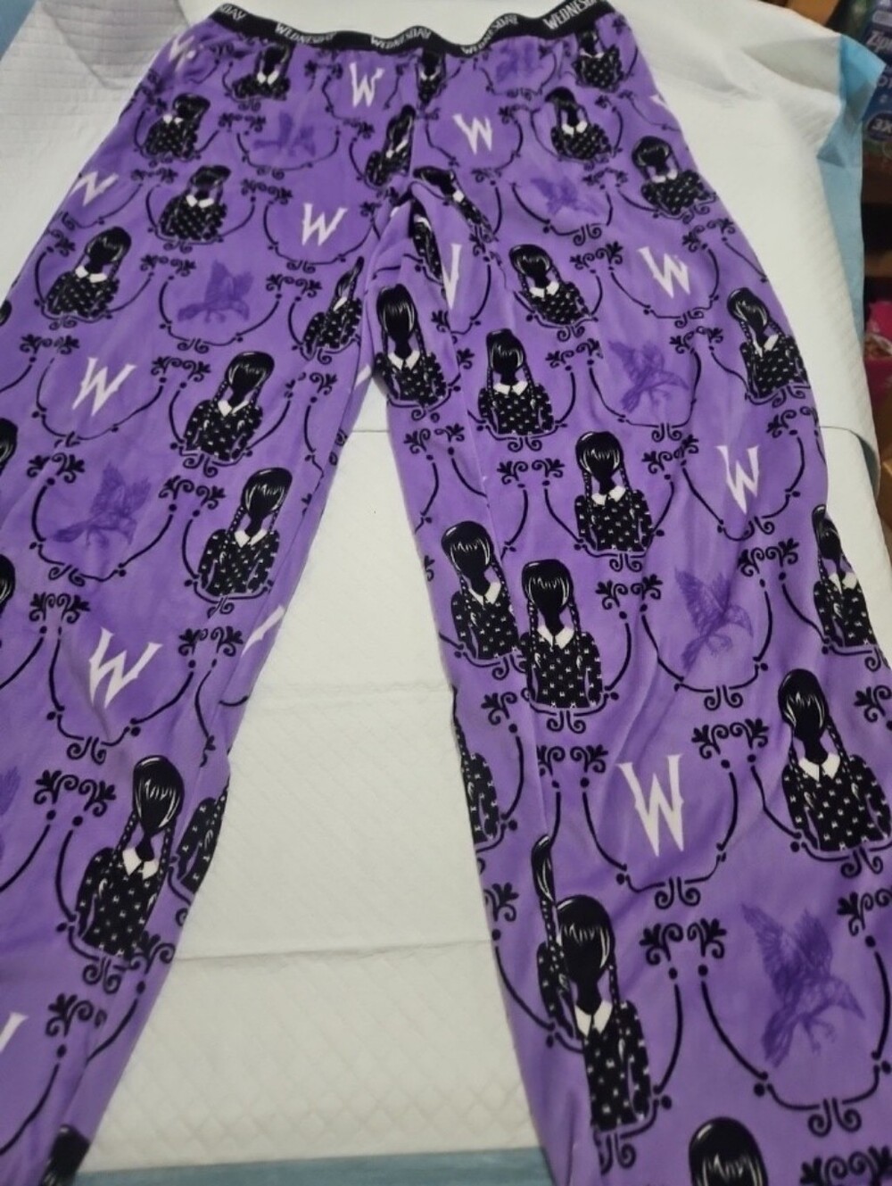Wednesday Purple Patterned PJ Pants